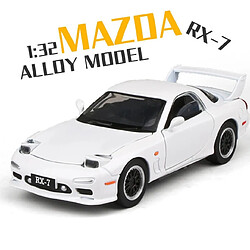 Universal 1: 32 Mazda RX7 Modèle de voiture en alliage Voiture de jouet moulée sous pression Modèle de voiture de jouet tirée vers la collection de jouets pour enfants Livraison gratuite |(blanche)