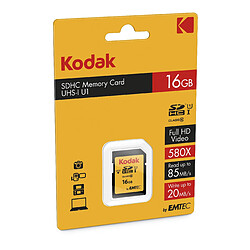 KODAK - Carte Mémoire SDHC - Negro