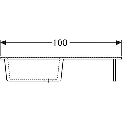 Acheter Évier Redon GEBERIT - 1 cuve 1 égouttoir - 100 x 60 mm - 692000000