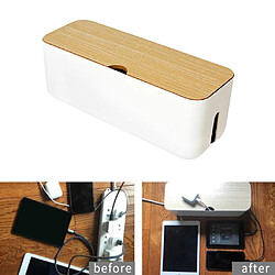 Acheter Cable Wire Management Box Chargeur Hide Tidy Cover Plateau Organisateur Blanc