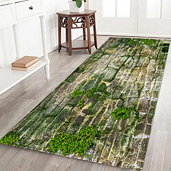 Tapis De Sol Tapis De Sol Moderne Home Strip Tapis Vert 60x180cm pas cher