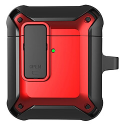 Coque en TPU anti-chocs, noir/rouge pour votre AirPods 1/2