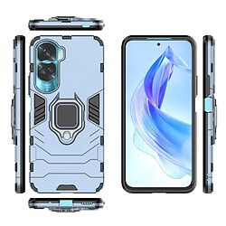 Htdmobiles Coque pour Huawei Honor 90 Lite 5G - housse etui rigide anti choc + verre trempe - BLEU FONCE