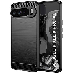 Coque de protection brossée noire pour Google Pixel 9 Pro XL 5G souple Antichoc XEPTIO