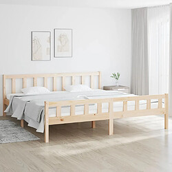 vidaXL Cadre de lit sans matelas bois massif 160x200 cm