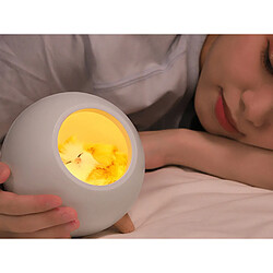 TechKidz Lampe veilleuse pour Enfant Modèle Sleepy Cat Blanc