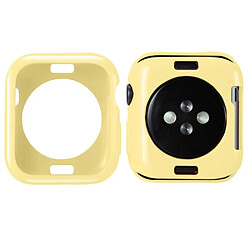 Coque en silicone jaune pour votre Apple Watch Series 5/4 40mm/Series 3/2/1 38mm