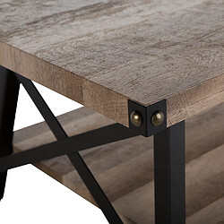 Beliani Table basse MDF Taupe CARLIN pas cher