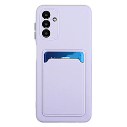 Coque en TPU antichoc avec porte-carte violet clair pour votre Samsung Galaxy A13 5G