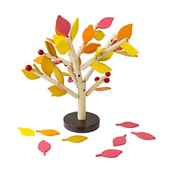 Wewoo Puzzle en bois Insertion de blocs Arbre Jouet Enfants Formation IQ Jouets Jaune