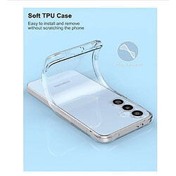 Htdmobiles Coque pour Samsung Galaxy S24 FE 5G - housse etui silicone gel fine + film ecran - TRANSPARENT TPU