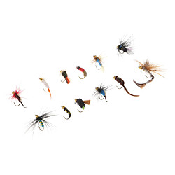 12x Mouches de Pêche Simulation Insectes Nymphes Pêcheur Equipement