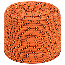 vidaXL Corde de bateau Orange 8 mm 250 m Polypropylène