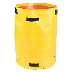 Wewoo 2 PCS 10 gallons de plantation de sacs de PE de légumes de cultiver des de fournitures de jardin de fermetaille 35cm x 50cm jaune