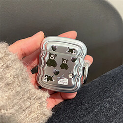 GUPBOO Airpods Coque Housse Étui Protecteur Compatible pour AirPods Pro-Ours de galvanoplastie coréen Ins