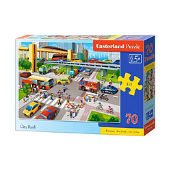 Castorland Puzzle 70 pièces : Embouteillage dans la ville