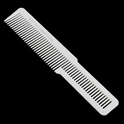 Avis Professionnel Flat Top Stylist Salon Barber Clipper Coupe Peigne à Cheveux Blanc