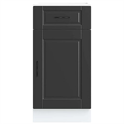 Avis vidaXL Armoire de cuisine Porto noir bois d'ingénierie