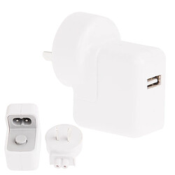 Wewoo Pour iPhone, Galaxy, Huawei, Xiaomi, blanc LG, HTC, Sony, autres smartphones et tablettes Adaptateur d'alimentation USB 10W AU Chargeur de voyage,