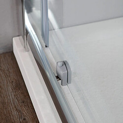 Avis Kiamami Valentina PORTE DE DOUCHE EN NICHE 120 CM CRISTAL TRANSPARENT 6 MM | NEW GIADA