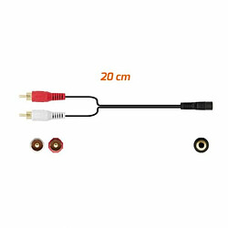 Avis Câble Audio Jack (3,5 mm) vers 2 RCA PcCom