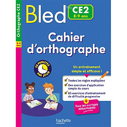 Cahier d'orthographe CE2