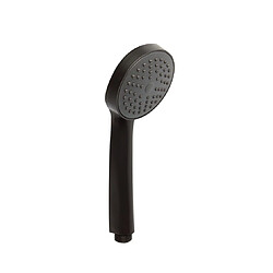 Kiamami Valentina POMME DE DOUCHE RONDE EN ABS NOIR MAT