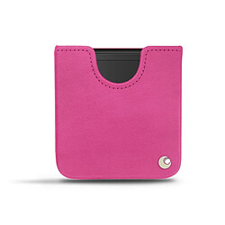 Pochette cuir Samsung Galaxy Z Flip - Pochette - Rose BB ( Pantone #DB599F ) - NOREVE