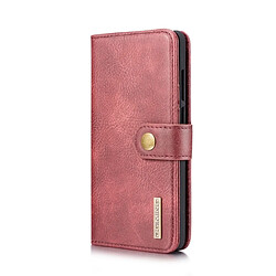 Wewoo Housse Coque Etui en cuir Crazy Horse Texture Flip détachable magnétique pour HuP30, avec porte-cartes et & Portefeuille (Rouge)