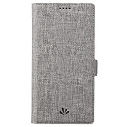 Etui en PU VILI doubles fermoirs magnétiques avec support gris pour votre Sony Xperia Pro-I