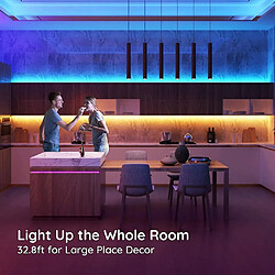 Acheter Universal Lumière LED avec amélioration de la lumière LED RVB colorée avec polarisation, décoration de l'armoire de télécommande, pour la cuisine de la maison