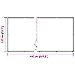 Acheter vidaXL Bâche transparente avec œillets 2x4 m polyéthylène