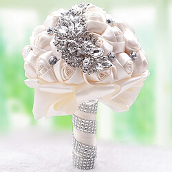 Wewoo Mariage tenant des fleurs bouquet Violet de mariée accessoires demoiselle d'honneur strass partie décoration de fournitures