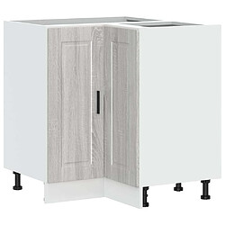 vidaXL Armoire d'angle de cuisine Porto sonoma gris bois d'ingénierie