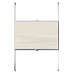 Avis vidaXL Store plissé 60x125 cm Crème