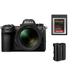 Nikon Z6 III Appareil photo sans miroir with 24-70mm f/4 S Lens + Nikon EN-EL15c Battery + SanDisk 128GB Extreme Pro CF CFexpress Card Type B (SDCFE-128G) 