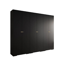 Abiks Meble Armoire Inova 2 À Portes Battantes 236,7/300/47 6 Portes (nero/d’oro)