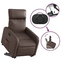 Acheter vidaXL Fauteuil inclinable marron similicuir