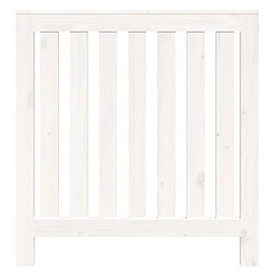 Acheter vidaXL Cache-radiateur Blanc 79,5x19x84 cm Bois massif de pin