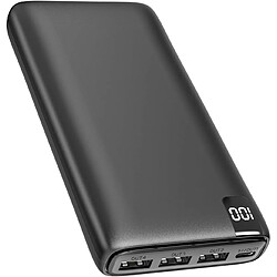 SANAG Batterie Externe 26800Mah, Power Bank 3.0 A Usb C Charge Rapide Chargeur Portable Avec Affichage Led Chargeur De Téléphone 4 Sorties Usb Pour Iphone, Tablette Et Plus