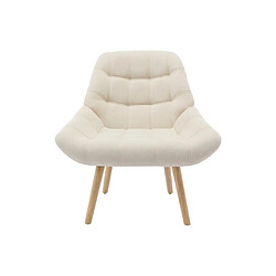 Vente-Unique Fauteuil en tissu beige LUOSTO