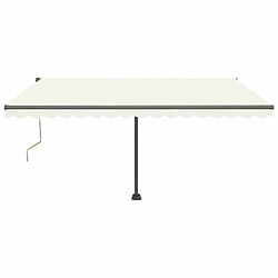 Avis Maison Chic Auvent automatique | Store banne extérieur | Marquise sur pied 400x350 cm Crème -MN66712