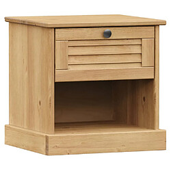 vidaXL Table de chevet VIGO 42x35x42 cm bois de pin massif