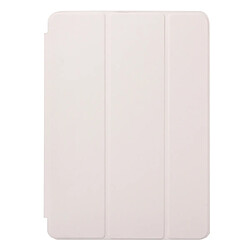 Wewoo Housse Étui Coque en cuir de couleur unie à rabat horizontal pour iPad Pro 11 pouces 2018avec support à trois rabats et fonction réveil / veille Blanc