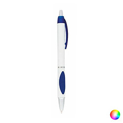 Totalcadeau Stylo bleu à mécanisme bouton - encre bleu Couleur - Jaune pas cher