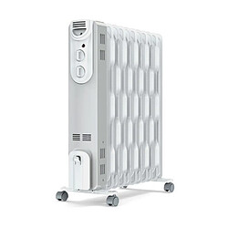 Radiateur à bain d'huile 2500w blanc - ORSO2500 - SUPRA