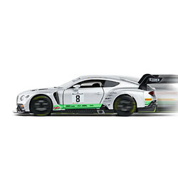 Avis Universal 1: 32 Bentley Continental GT3 modèle voiture moulée sous pression cadeau tiré vers le gris.(Gris)