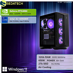 Sedatech PC Gamer • Intel i9-14900KF • RTX4060 • 32Go DDR5 • 2To SSD M.2 • Windows 11