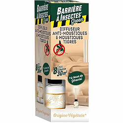 BARRIERE A INSECTES Diffuseur bâtonnets antimoustiques 80 ml + 6 Bâtonnets