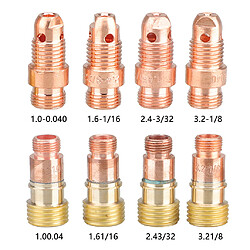 49x Torche de Soudage TIG Lentille de Gaz Tronqué # 10 Kit de Coupe en Verre Pyrex pour WP-17/18/26 pas cher